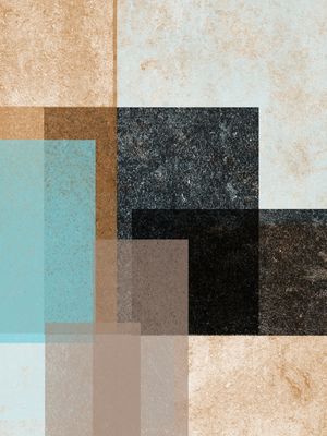 CORES E FORMAS SÉRIE TONS DE AZUL E MARROM OP 06