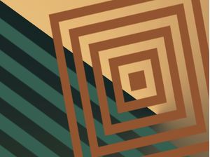 ESCALAS ABSTRATAS SÉRIE CORES TONS DE VERDE E MARROM OP 06