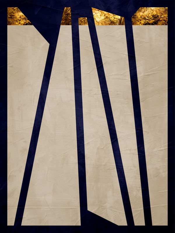 ARTE CONTEMPORANEA COLORIDA DOURADO BEGE PRETO - ABSTRATO GEOMETRICO - 635A
