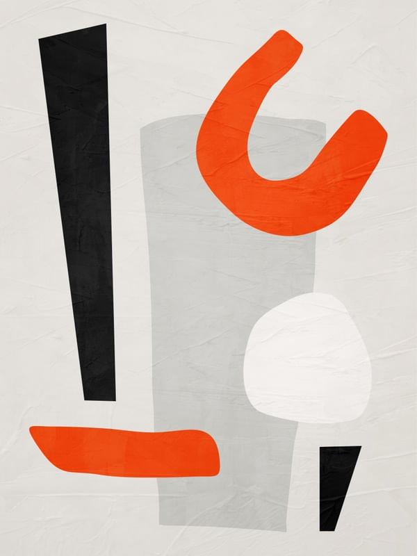 ARTE CONTEMPORANEA COLORIDA LARANJA CINZA PRETO - ABSTRATO GEOMETRICO - 705A