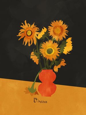 VAN GOGH SUNFLOWERS BY TAS 01