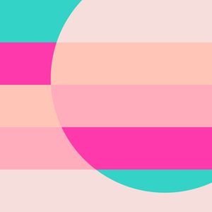 CÍRCULO GRADIENT SÉRIE TONS DE ROSA E TURQUESA OPÇÃO 03