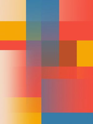ABSTRATO E DEGRADÊ SÉRIE CORES LARANJA E AZUL OPÇÃO 03