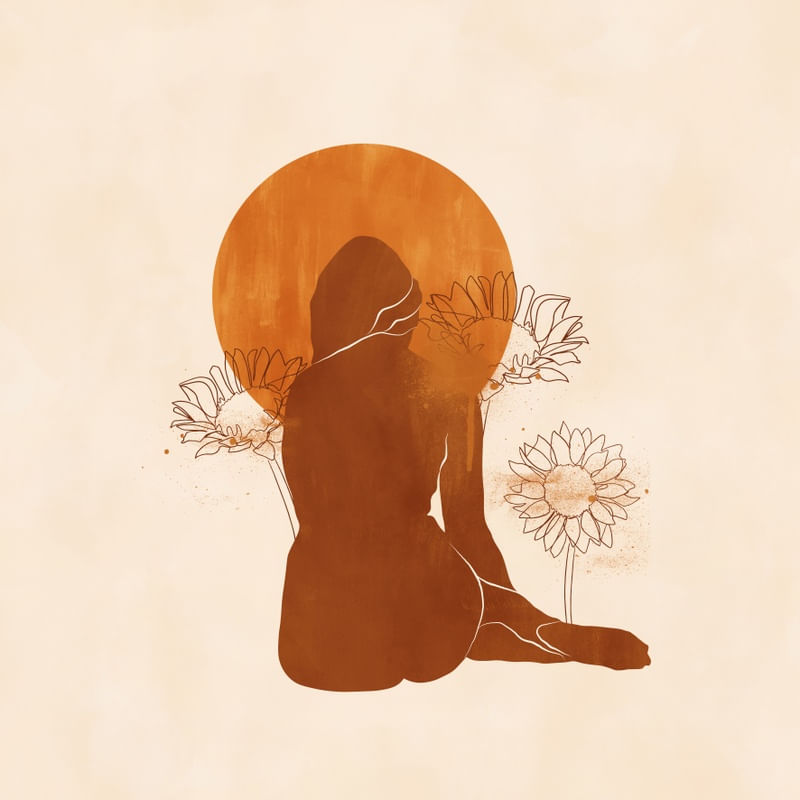 WOMAN AND SUNFLOWERS BY TAS 01