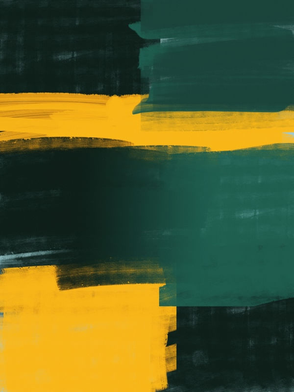 PINCELADAS E INTERFERÊNCIAS SÉRIE TONS VERDE E AMARELO OPÇÃO 04