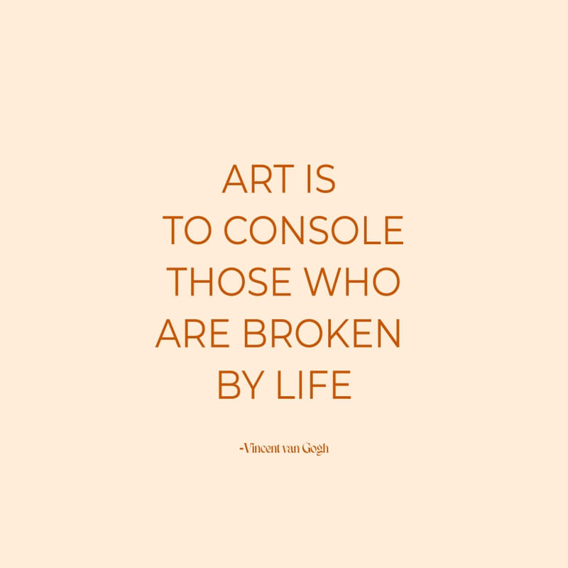 ART QUOTE BY VINCENT -ORANGE 01