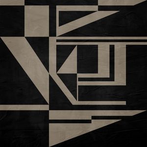 ARTE CONTEMPORANEA COLORIDA QUADRADO MARROM PRETO - ABSTRATO GEOMETRICO - 406A - Q
