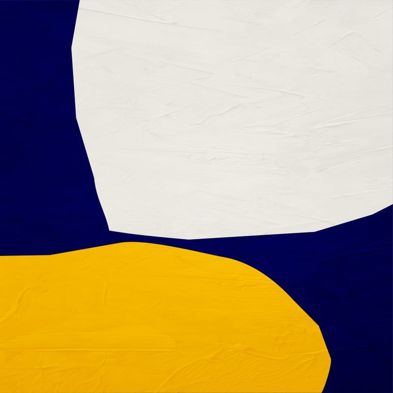ARTE CONTEMPORANEA COLORIDA AZUL AMARELO BEGE - ABSTRATO ORGÂNICO - 224B-Q
