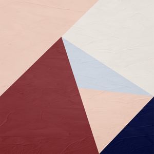ARTE CONTEMPORANEA COLORIDA QUADRADO VERMELHO AZUL ROSA - ABSTRATO GEOMETRICO - 640A - Q