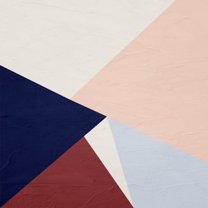 ARTE CONTEMPORANEA COLORIDA QUADRADO VERMELHO AZUL ROSA - ABSTRATO GEOMETRICO - 640C - Q