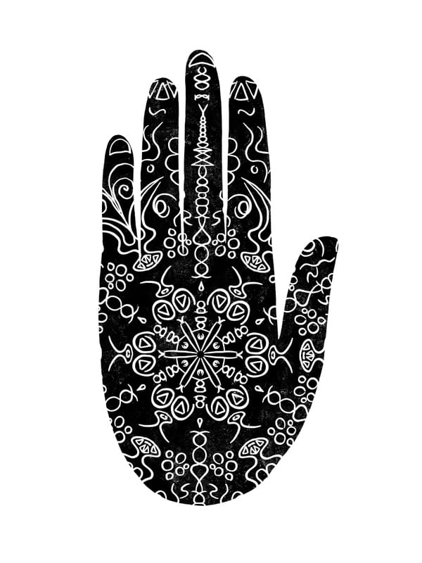 CATS AND DOTZ - HAMSA HAND