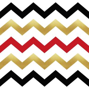 CHEVRON VERMELHO E DOURADO II