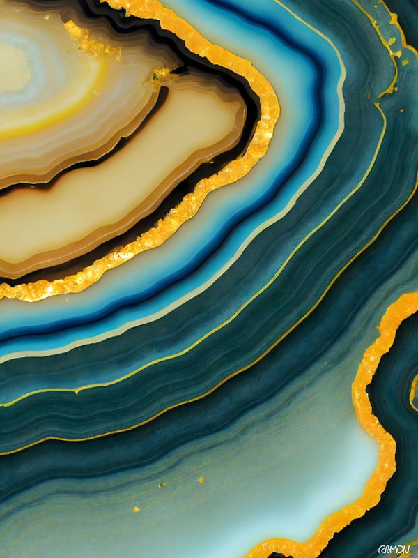 ARTES ABSTRATAS - AGATA AZUL
