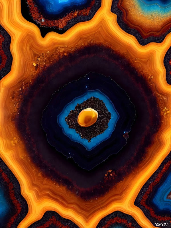 ARTES ABSTRATAS - GEMA DOURADA
