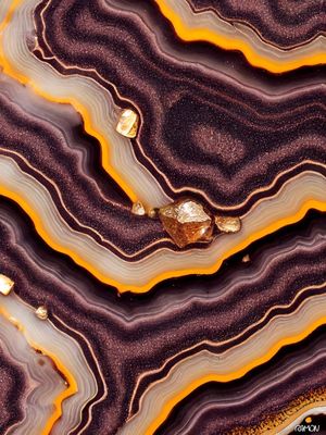 ARTES ABSTRATAS - AGATA BRANCA E ROXA