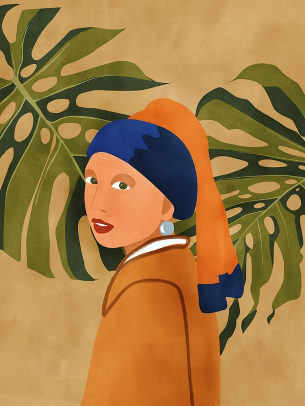 GIRL WITH NATURE BY TAS
