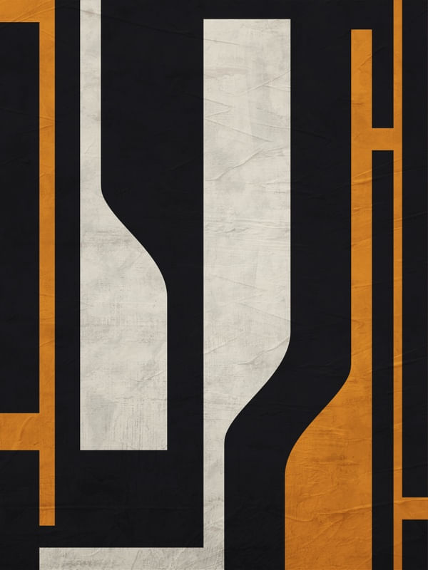 QUADRO DECORATIVO COLORIDO PRETO BEGE AMARELO - ABSTRATO GEOMETRICO - 252C
