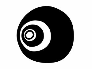 BLACK AND WHITE BLOB I