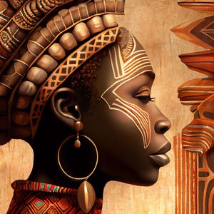 MULHER AFRICANA NATIVA