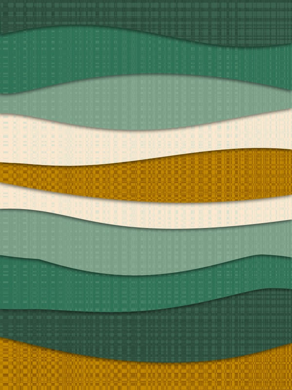 ABSTRATO CAMADAS E CORES SÉRIE TONS VERDE E DOURADO OP 06