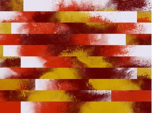 ABSTRATO CORES EM CONSTRUÇÃO SÉRIE TONS VERMELHO E AMARELO OP 04