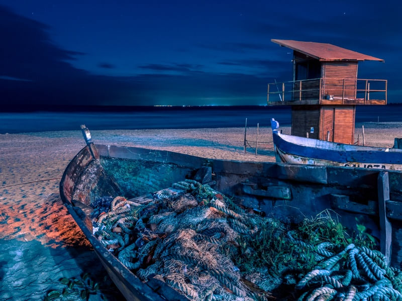 BARCO NA PRAIA GRANDE