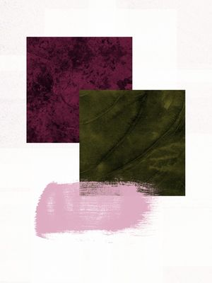 QUADRADOS MINIMALISTAS E TEXTURAS SÉRIE CORES TONS ROSA CINZA OP 12