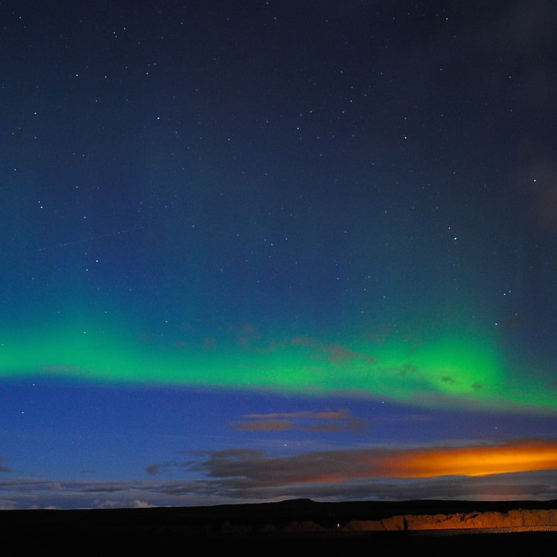 AURORA NA ISLÂNDIA QUADRADA
