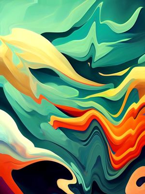 ARTE COLORIDA MODERNA - ABSTRATO COLORFUL - 35A