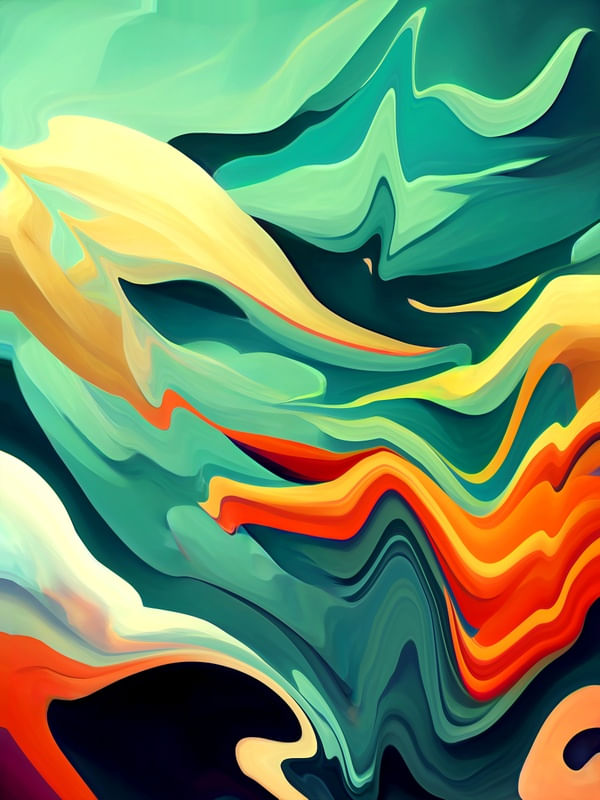 ARTE COLORIDA MODERNA - ABSTRATO COLORFUL - 35A
