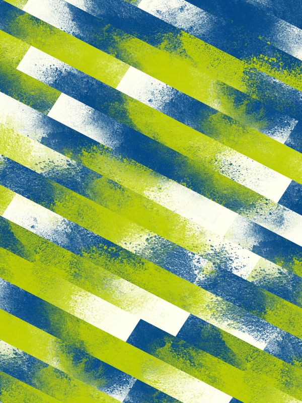 ABSTRATO CORES EM CONSTRUÇÃO SÉRIE TONS AZUL E VERDE OP 05