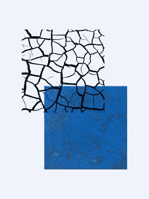 QUADRADOS MINIMALISTAS E TEXTURAS SÉRIE CORES TONS DE AZUL OP 08