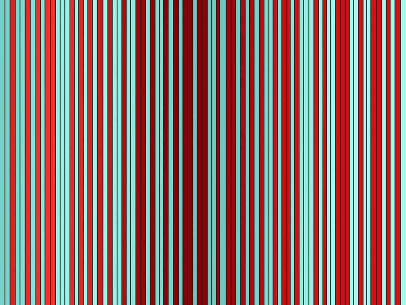 ARTE LISTRAS E CORES SÉRIE TONS DE TURQUESA E VERMELHO OP 08