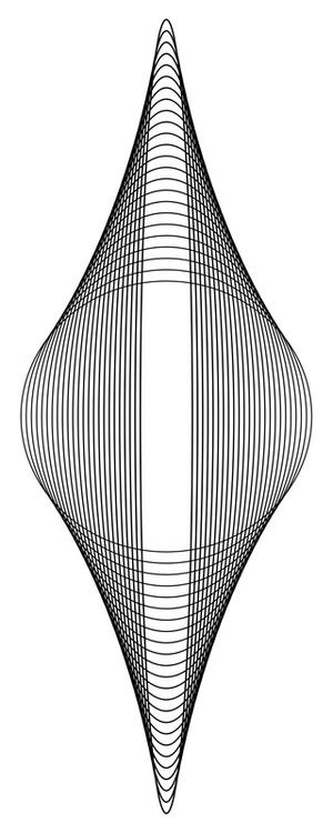 ARTE DE LINHAS PANORAMICA PRETO E BRANCO - GEOMETRICO FRACTAL - 17B1-PV