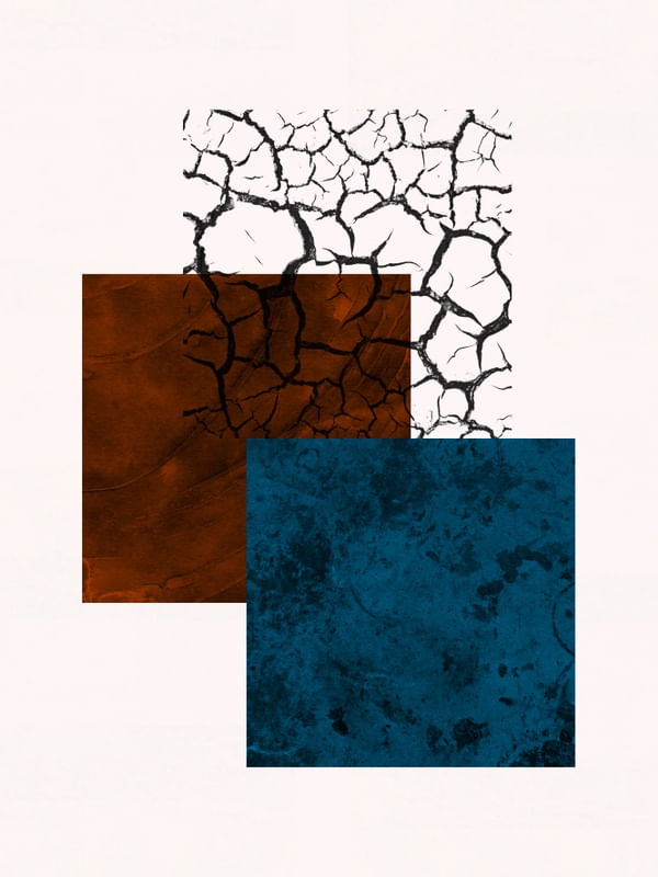 QUADRADOS MINIMALISTAS E TEXTURAS SÉRIE CORES TONS DE AZUL VINHO OP 09