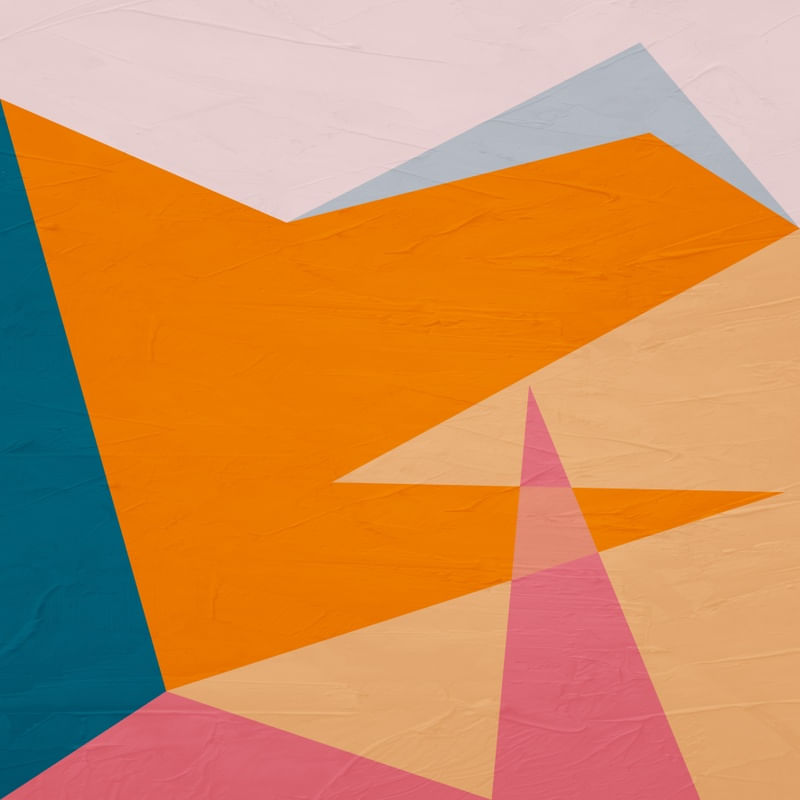 ARTE CONTEMPORANEA COLORIDA AMARELO VERDE ROSA - ABSTRATO COLORFUL - 36A-Q