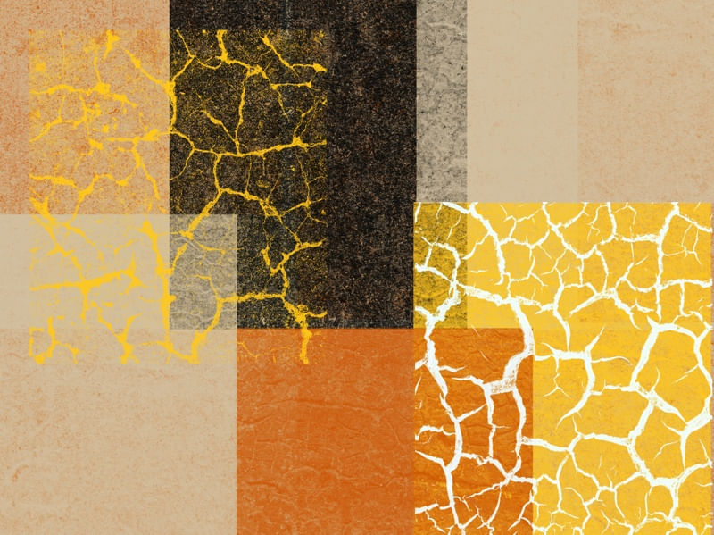 CORES E FORMAS ARTE TONS DE AMARELO E MARROM OP 11