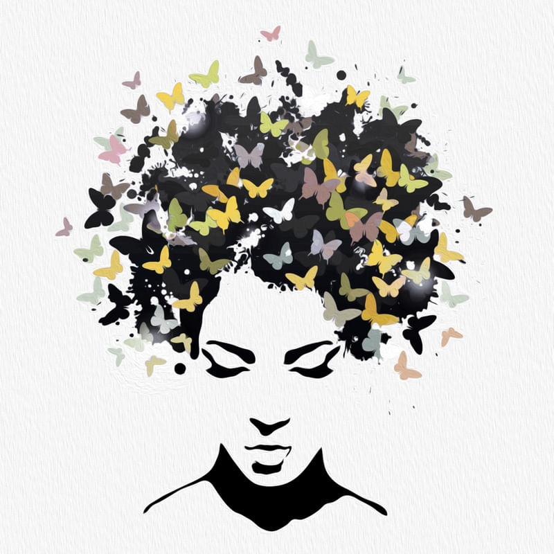 MULHER BLACK BUTTERFLY