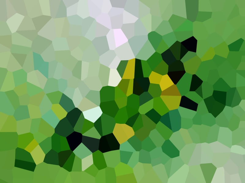MOSAICO MODERNO ABSTRATO SÉRIE CORES TONS DE VERDE E AMARELO OP 10