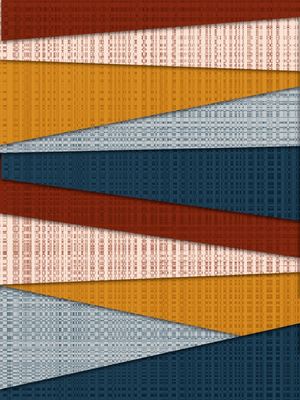 ABSTRATO CAMADAS E CORES SÉRIE TONS DE AZUL ROSA AMARELO OP 10