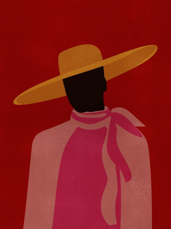 THE GIRL AND THE YELLOW HAT
