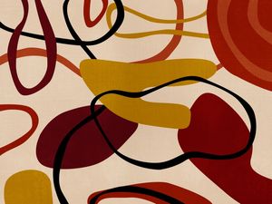 ABSTRACT LINE HOT COLORS