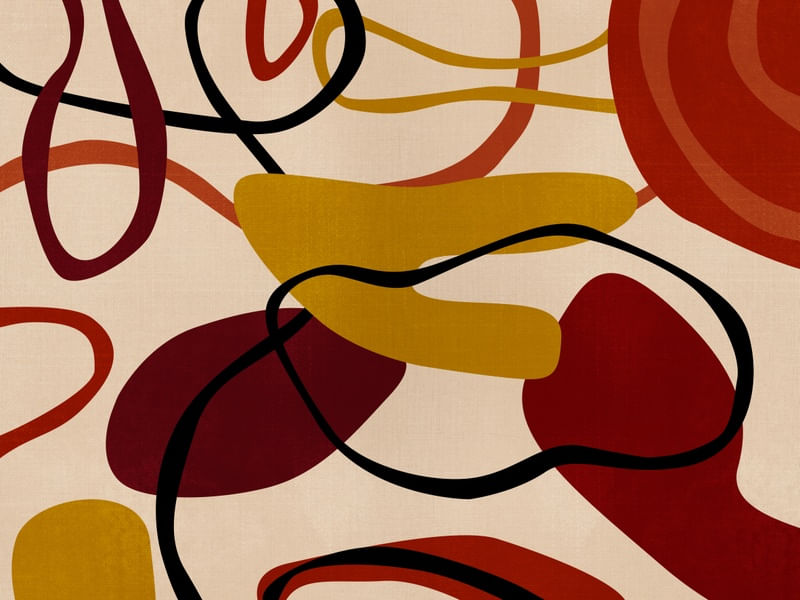 ABSTRACT LINE HOT COLORS