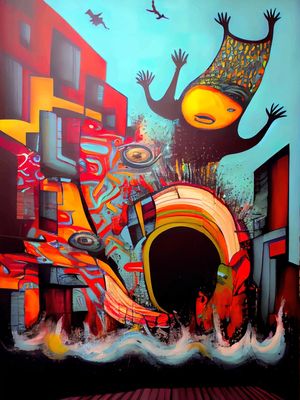 STREET ART ABSTRATO 07