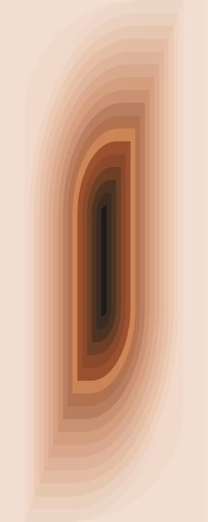 ARTE CONTEMPORANEA COLORIDA BEGE MARROM PANORAMICO - ABSTRATO COLORFUL - 15D-PV