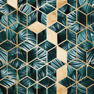 TROPICAL AND GOLD PATTERN A2