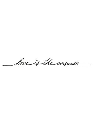 LOVE IS THE ANSWER PB