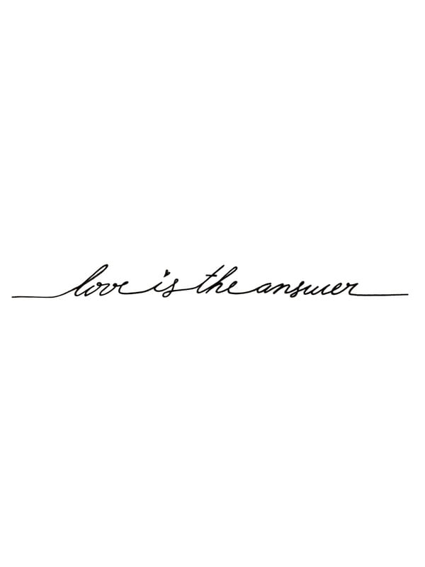 LOVE IS THE ANSWER PB