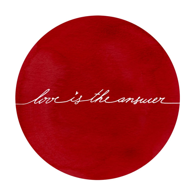 LOVE IS THE ANSWER RED Q