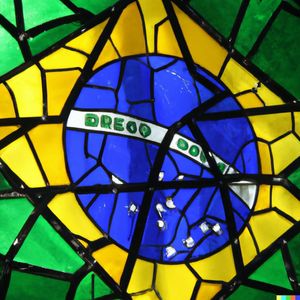 VIDRAÇA BANDEIRA DO BRASIL